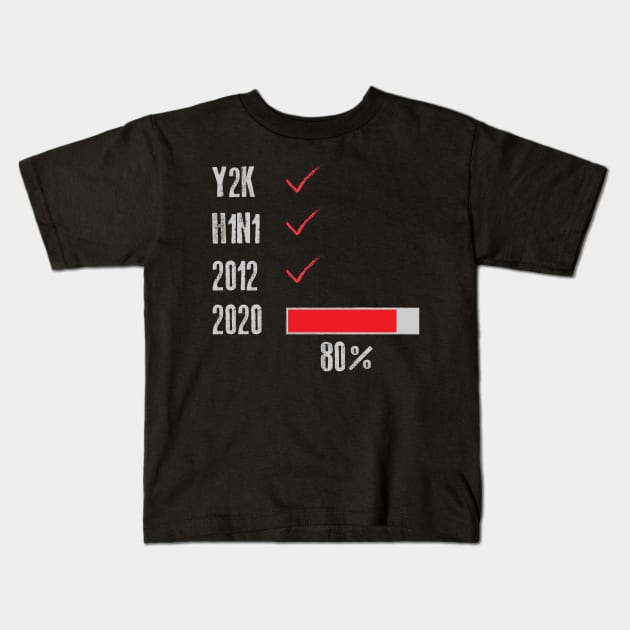 2020 Survivor in progress | 1980 birthday Kids T-Shirt by JohnRelo